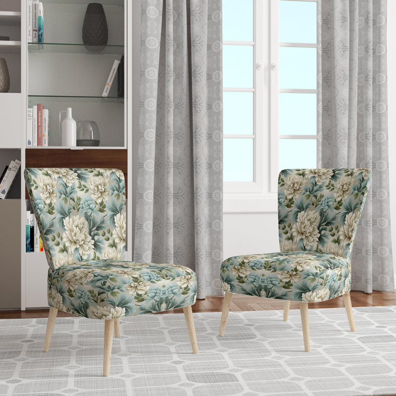 Chaise d'appoint Petal Symphony Green Damask Harmony