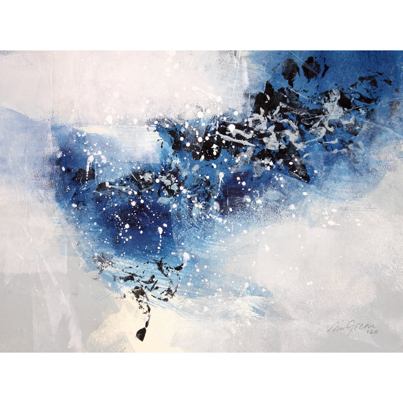 # 3 par Simona Gocan - Peinture, Toile avec cadre noir, H 24 po x l 32 po