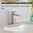 Single-handle Bathroom Faucet with Drain Assembly-78613799