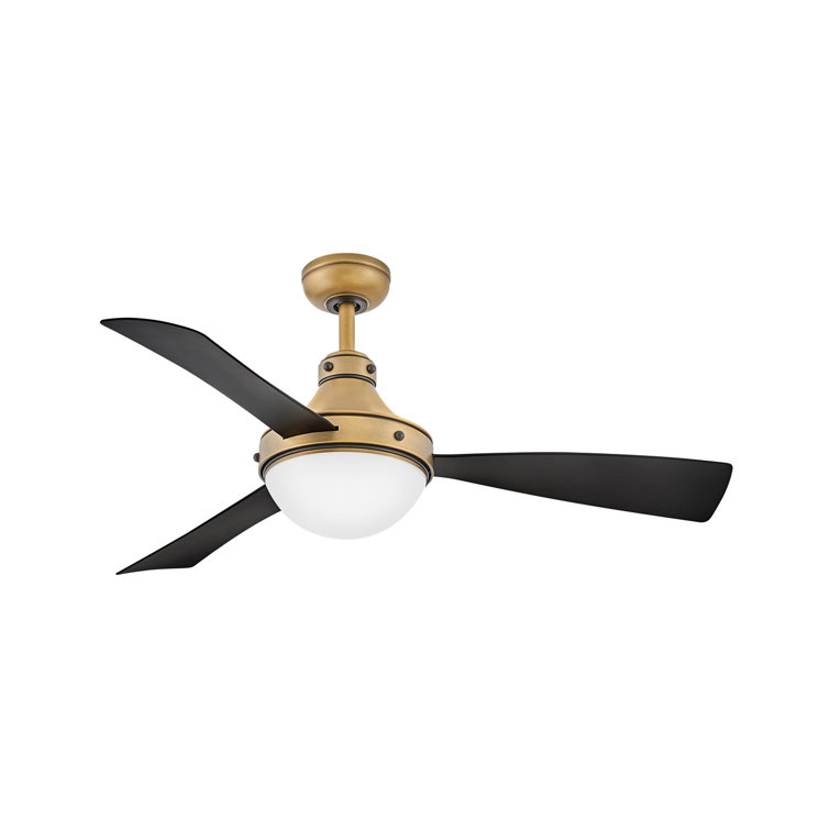 Burghard 50'' 3 Blade Ceiling Fan with LED Light Kit