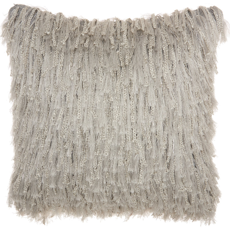 Throw Pillow, Light Gray