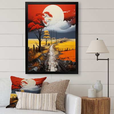 Tempête des prairies clair de lune - Reproduction d'art mural prairies