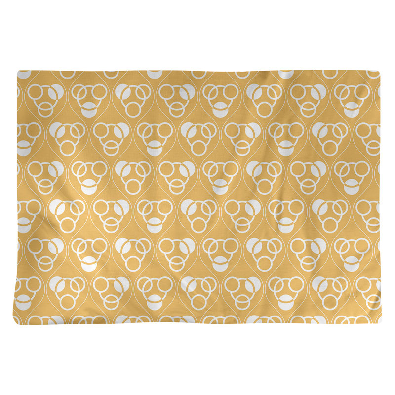 Napperon en coton 18 "Classic, Jaune/blanc, polyester