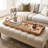 38" x 11.8" Extra Large Handwoven Wicker & Wood Tray with Handles – Oversized Long Decorative Tray for TV Console, Dining Table, Centerpiece – Farmhouse, Boho, Rustic Style-496234297