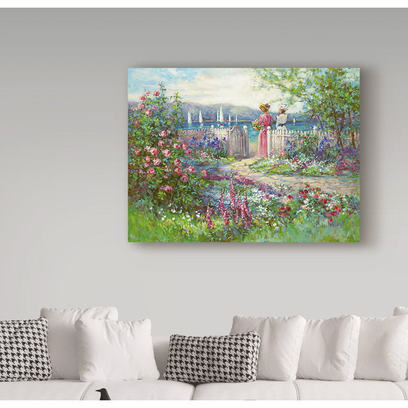 « spring reflection », reproduction de peinture à l’acrylique sur toile tendue, H 24 po x l 32 po x P 2 po