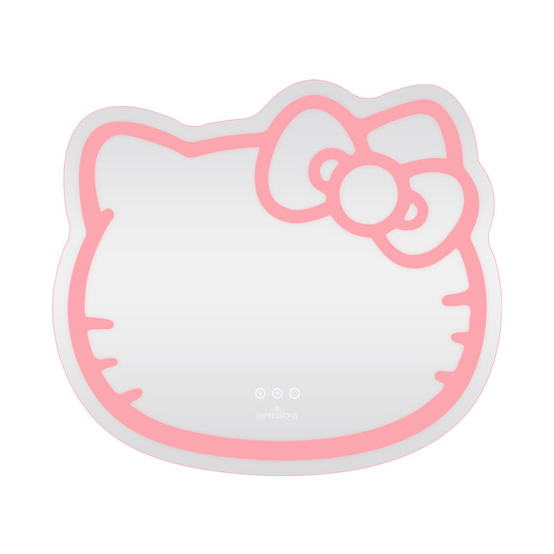 Hello Kitty Wall Mirror with Wi-Fi, Smart Touch Sensitive Makeup Vanity Mirror with App Controller