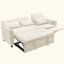 Canapé convertible 82 po 3 places 2 en 1 multifonctionnel - inclinable réversible et canapé-lit avec deux ports de chargement USB pour le salon