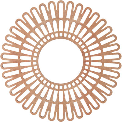 Médaillon de plafond 22 "x 22" x P 8 1/8 "x T 3/8" Cornillius
