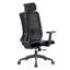 Chaise de bureau en coton avec appui-tête Medovich-287509615