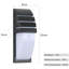 Perlita Black outdoor wall light