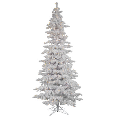 7.5' H Lighted Artificial Fir Christmas Tree