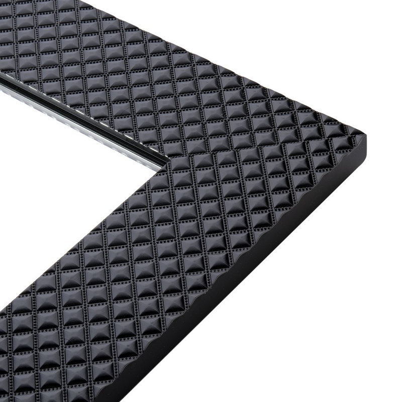 Julia Plastic Flat Leaning Mirror, 83 cm H x 63 cm W, Black