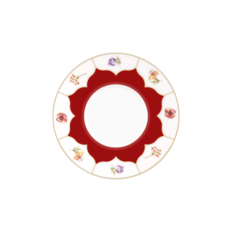 Ensemble de tasses à café Shifflett, Rouge/doré, 12
