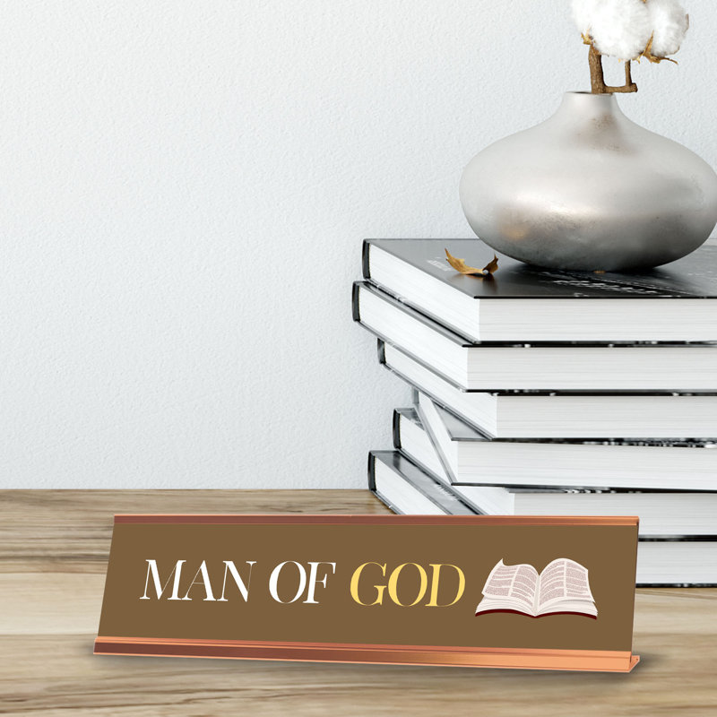 Enseigne de bureau «Man of God»