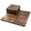 Carreau de terrasse en bois massif 12 "x 12" (ensemble de 30)