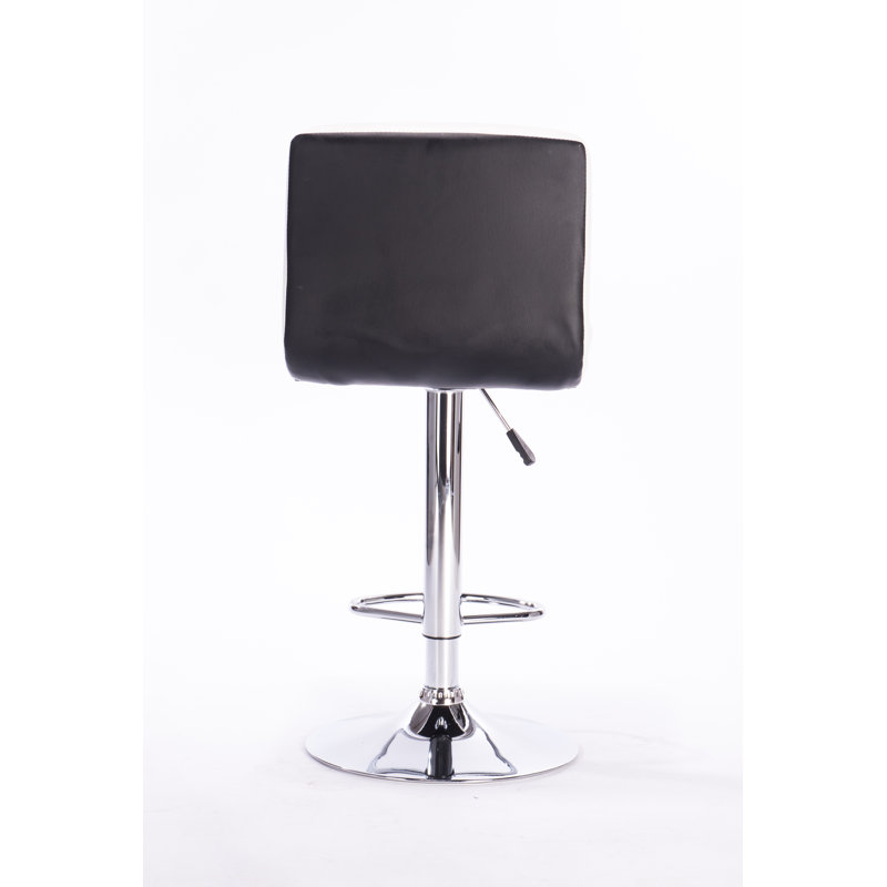 Tabouret de bar pivotant à hauteur réglable Efimentko, blanc