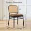 Chaise d'appoint rembourrée 18 po H avec dossier en rotin-1114630115-1114630113