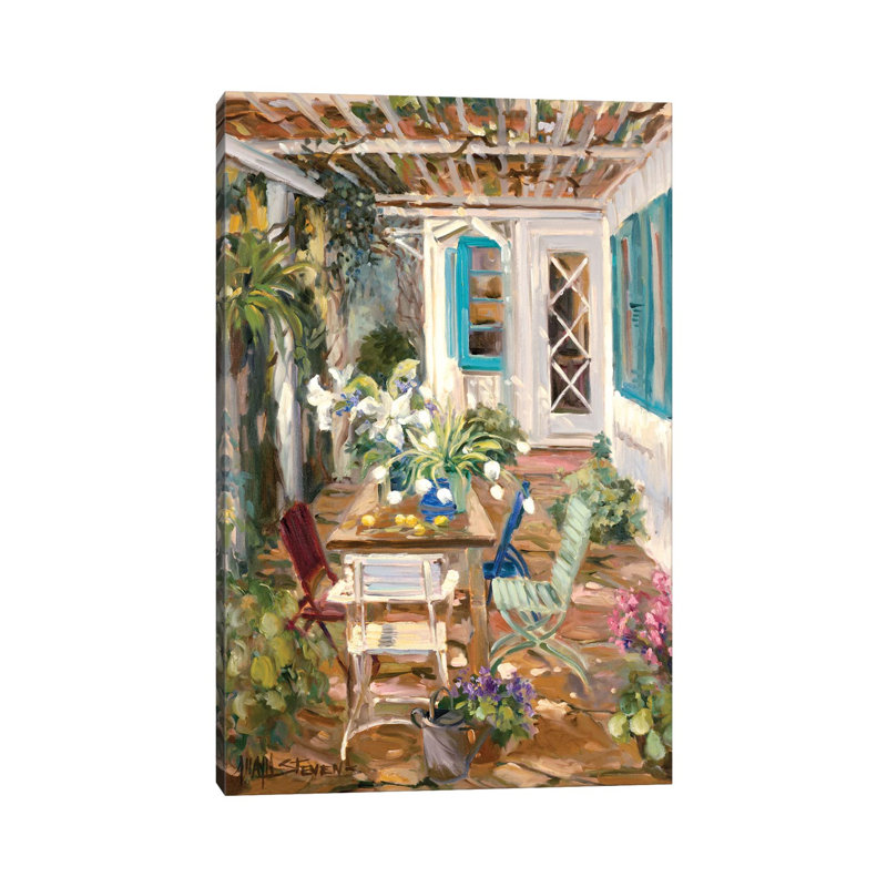 Summer Garden by Allayn Stevens - Wrapped Canvas Print, 20.32 cm H x 30.48 cm W