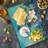 Ambesonne Abstract Art Cutting Board Large Size Landscape Spring Multicolor
