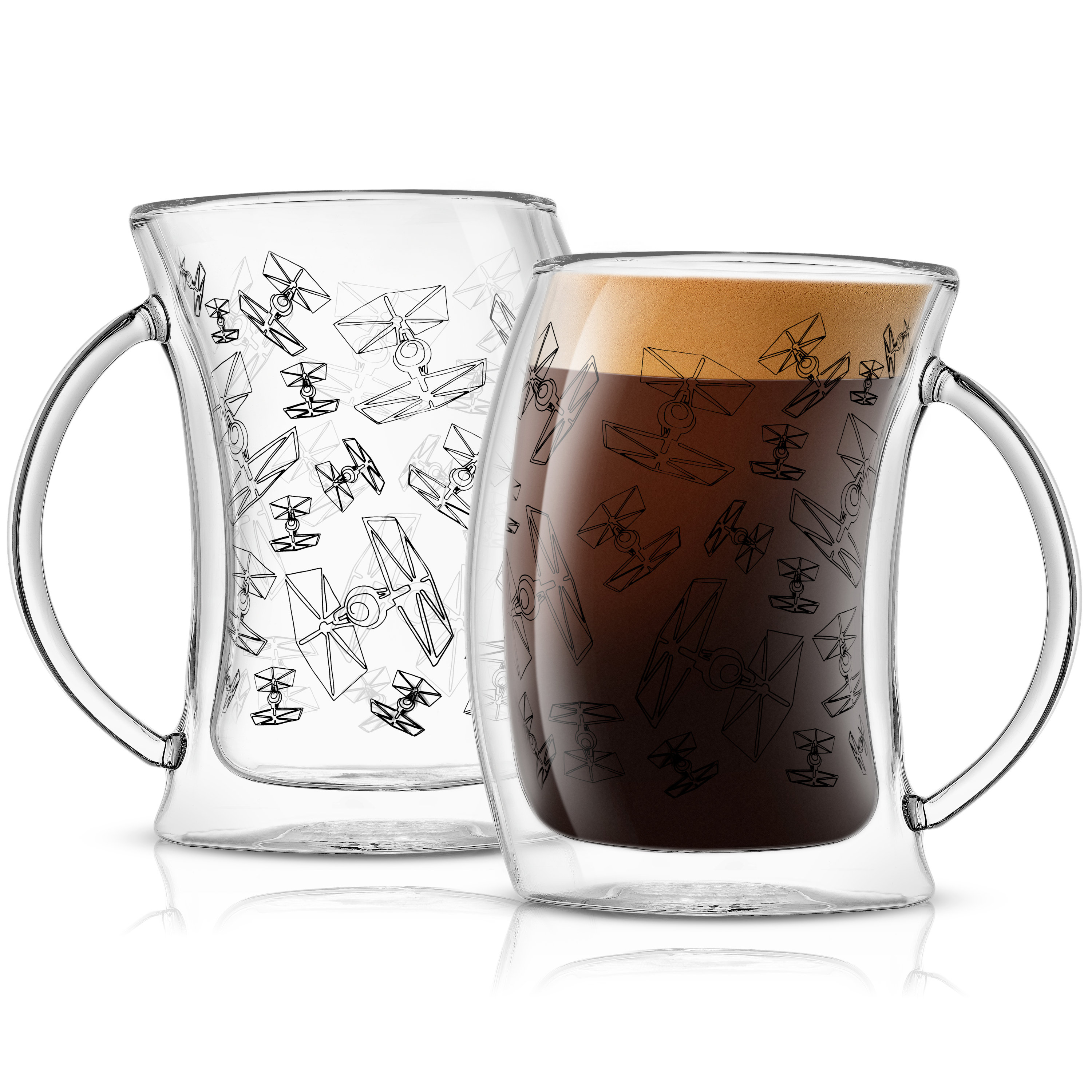 JoyJolt 5-fl oz Glass Clear Cappuccino Cup Set of: 4 in the Drinkware  department at