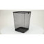Poubelle en filet, corbeille à papier, carré, bureau, filet en métal, L 9,75 po x l 9,75 po x H 12,25 po, paquet de 2