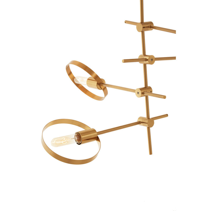 Abinaash 4 - Light Gold Sputnik Pendant