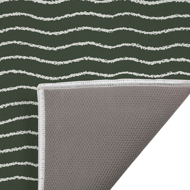 Paillasson Wave, L 21 po x L 34 po, Chimichurri / vert