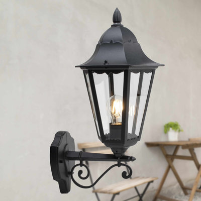 Adithri Black 51cm H Outdoor Wall Lantern