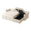 3 Seater Chenille Sofa Bed-23751045