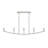 Jheni Five-Light Brushed Nickel Linear Chandelier-127380265