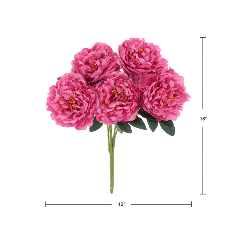 Peony Bunch - Set of 6, Pink