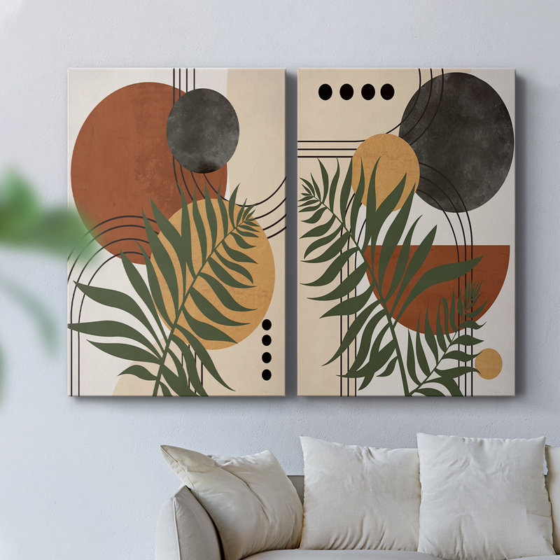 Contemporary Palm I-Premium Gallery Wrapped Canvas -Ready to Hang, 60" H x 80" W