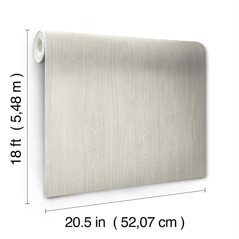 Papier peint cerisier pelez et collez, gris