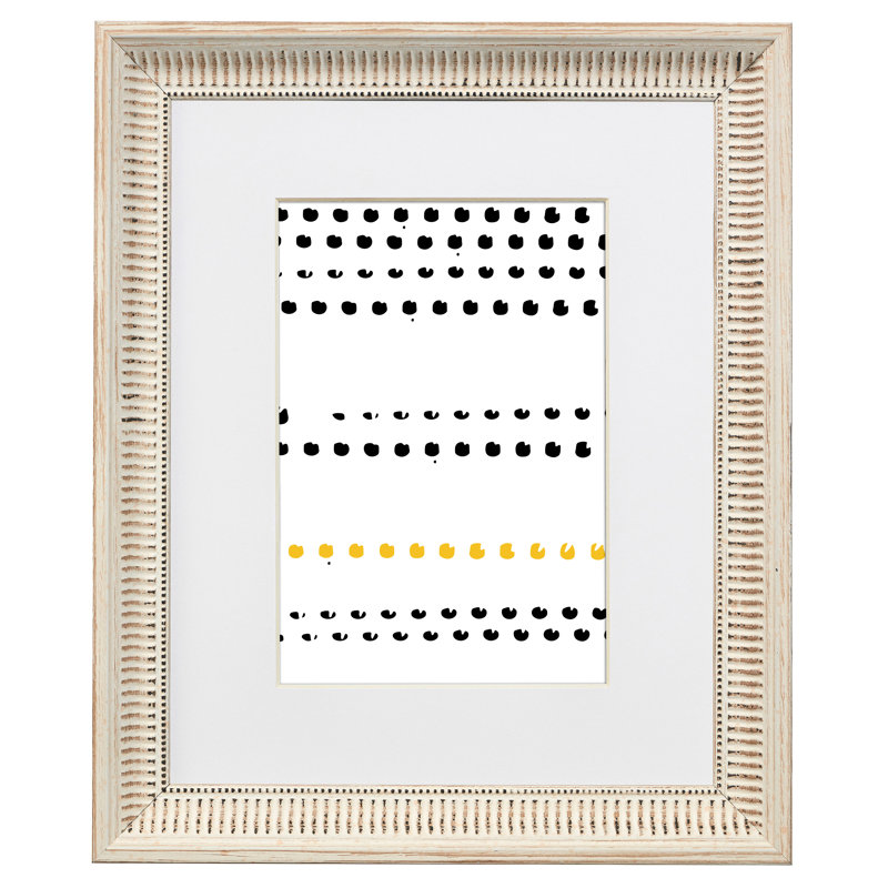 Cadre photo simple en bois gaufré Jimeny, 16 po x 24 po emmêlé à 12 po x 18 po