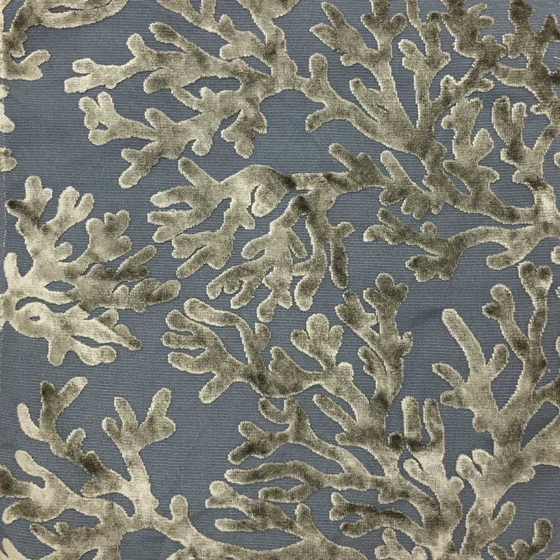 St Tropez-Scuba Burnout Velvet Fabric, Latte