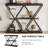 3-Tier Console Table, Wood and Metal Construction, Narrow Design with Open Storage Shelves, Industrial Style for Entryway, Hallway, Living Room or Behind Sofa-1113792954