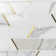 Matrix Trapezoid Marble And Brass Tile