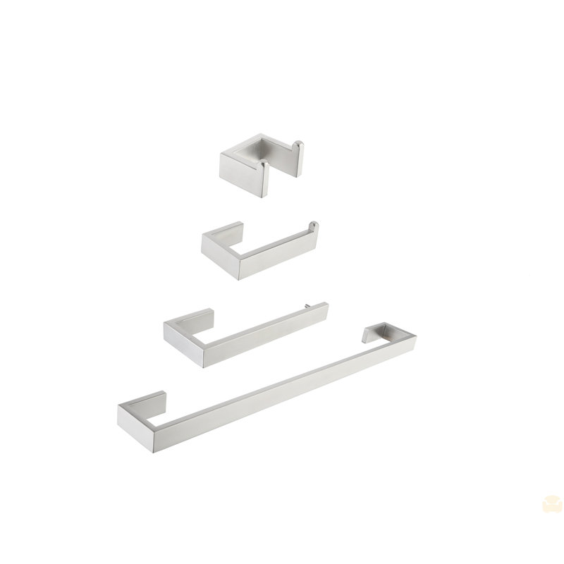 4- Piece Stainless Steel Bathroom Hardware Set