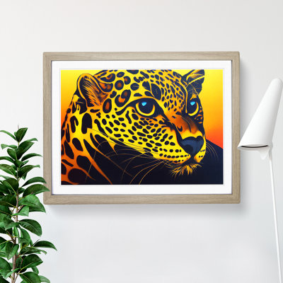Illuminated Leopard - Single Picture Frame Print