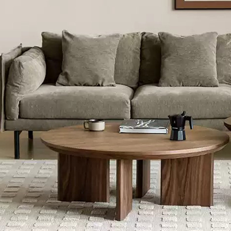 Table basse en bois massif, fabrication exquise