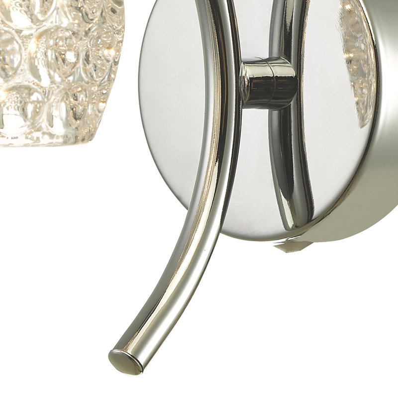 Osteen Armed Sconce, Polished Chrome