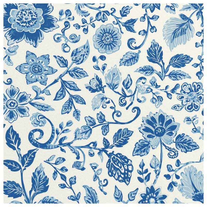 Housses de couette botaniques bleues, Lit simple