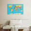Carte détaillée du monde sur toile, ensemble de 3 pièces-1483089075