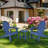Patio Adirondack Chair Weather Resistant Garden Deck With Cup Holder-696249554