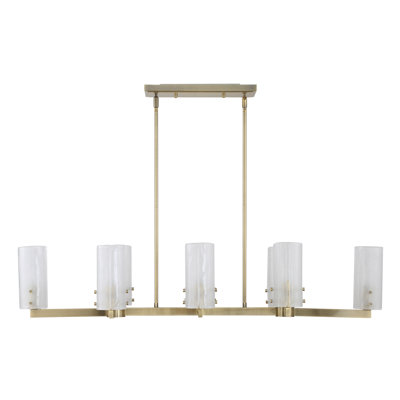 Lustre linéaire 8 lumières Everly Quinn Hibner