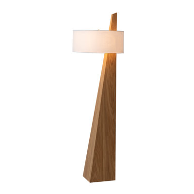 Obelisk 63" Linen Floor Lamp