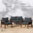 Chariyah Solid Wood 4 - Person Seating Group with Cushions-1825691041
