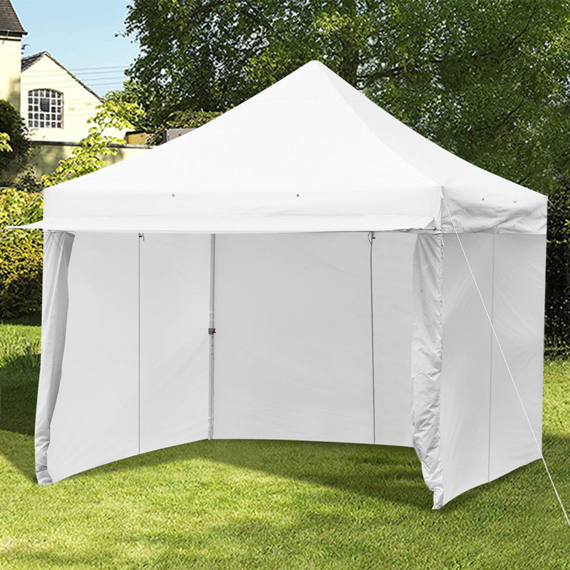 10 pi. L 10 pi. Auvent de tente de fête D, Blanc