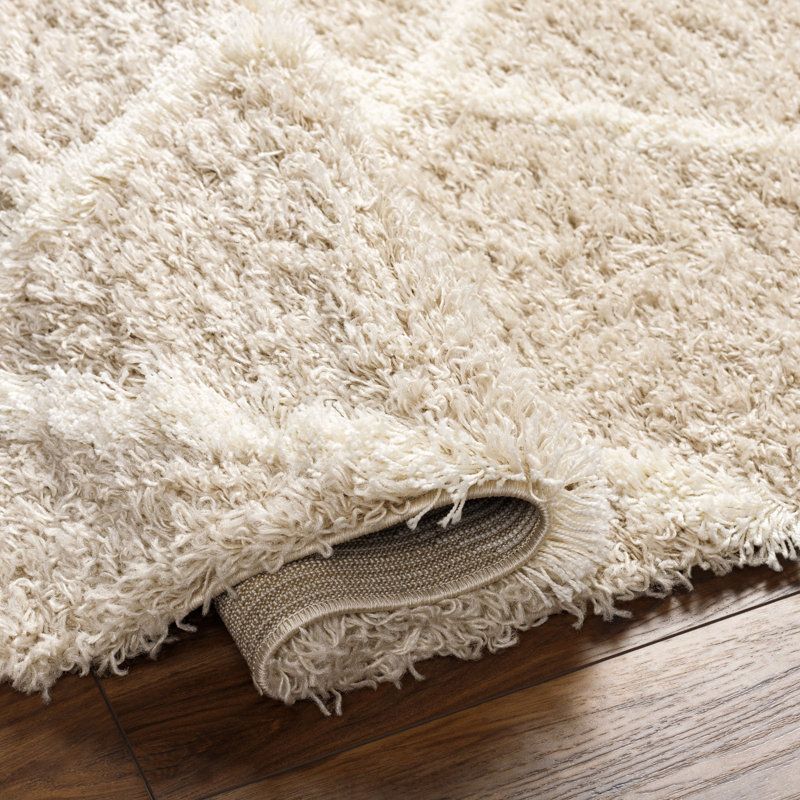 Geometric Shag Area Rug, Rectangle 130 x 170 cm