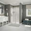 Porte de douche coulissante simple sans cadre l 47" x h 79" Halo-36554391